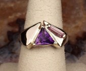 AMETHYST, TOURMALINE AND GOLD