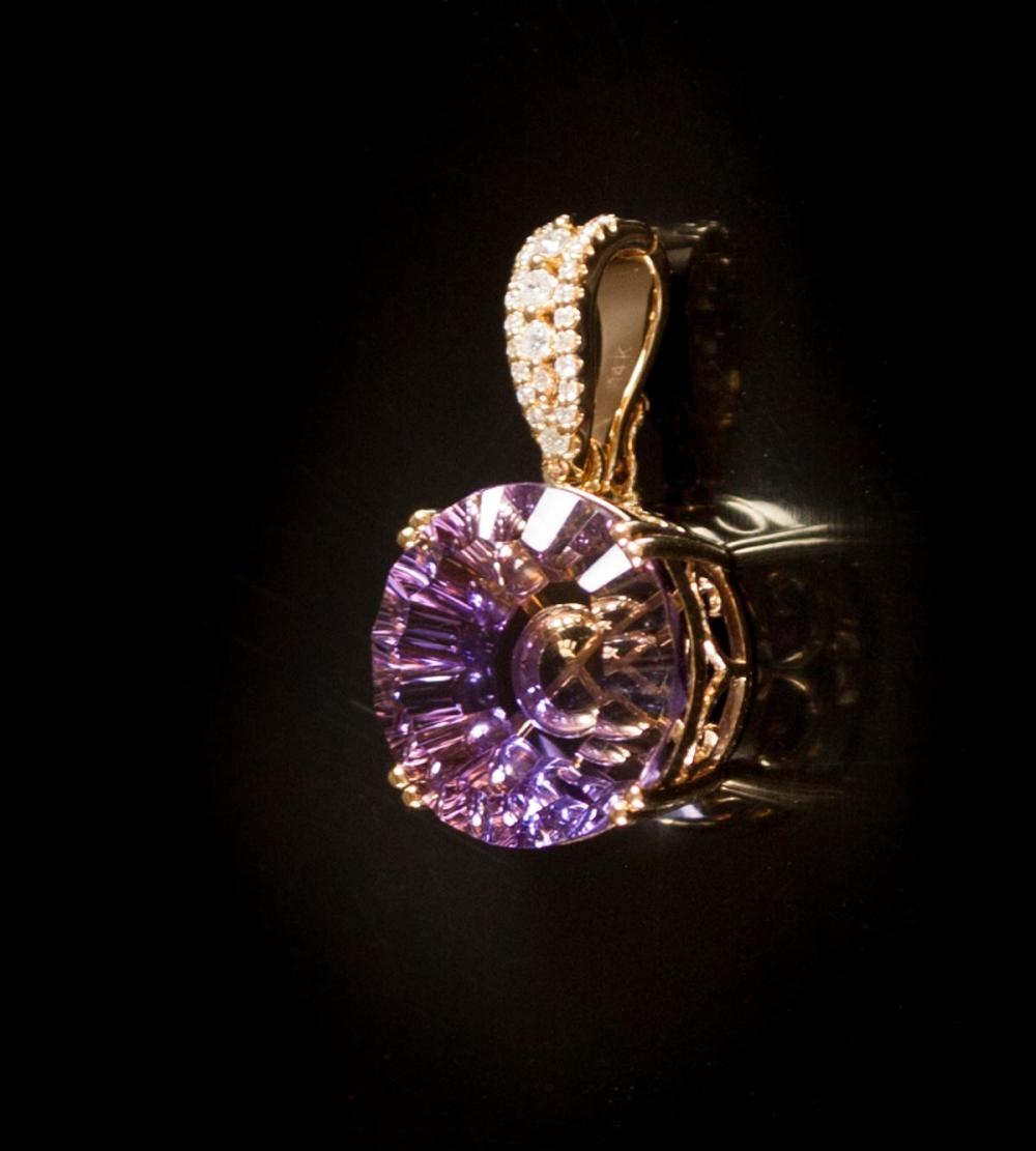 AMETRINE AND FOURTEEN KARAT GOLD