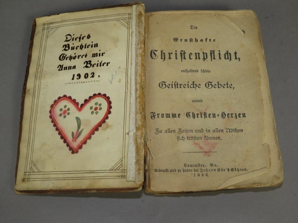 AMISH BOOKPLATE OF ANNA BEILERca.