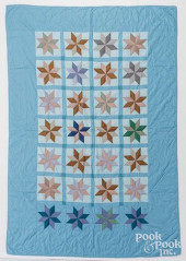 AMISH COTTON STAR QUILT, MID T