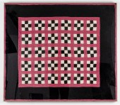 AMISH CRIB QUILT, "NINE PATCH"