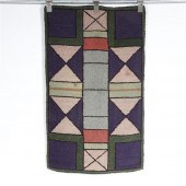 AMISH HOOKED RUG WITH GEOMETRI