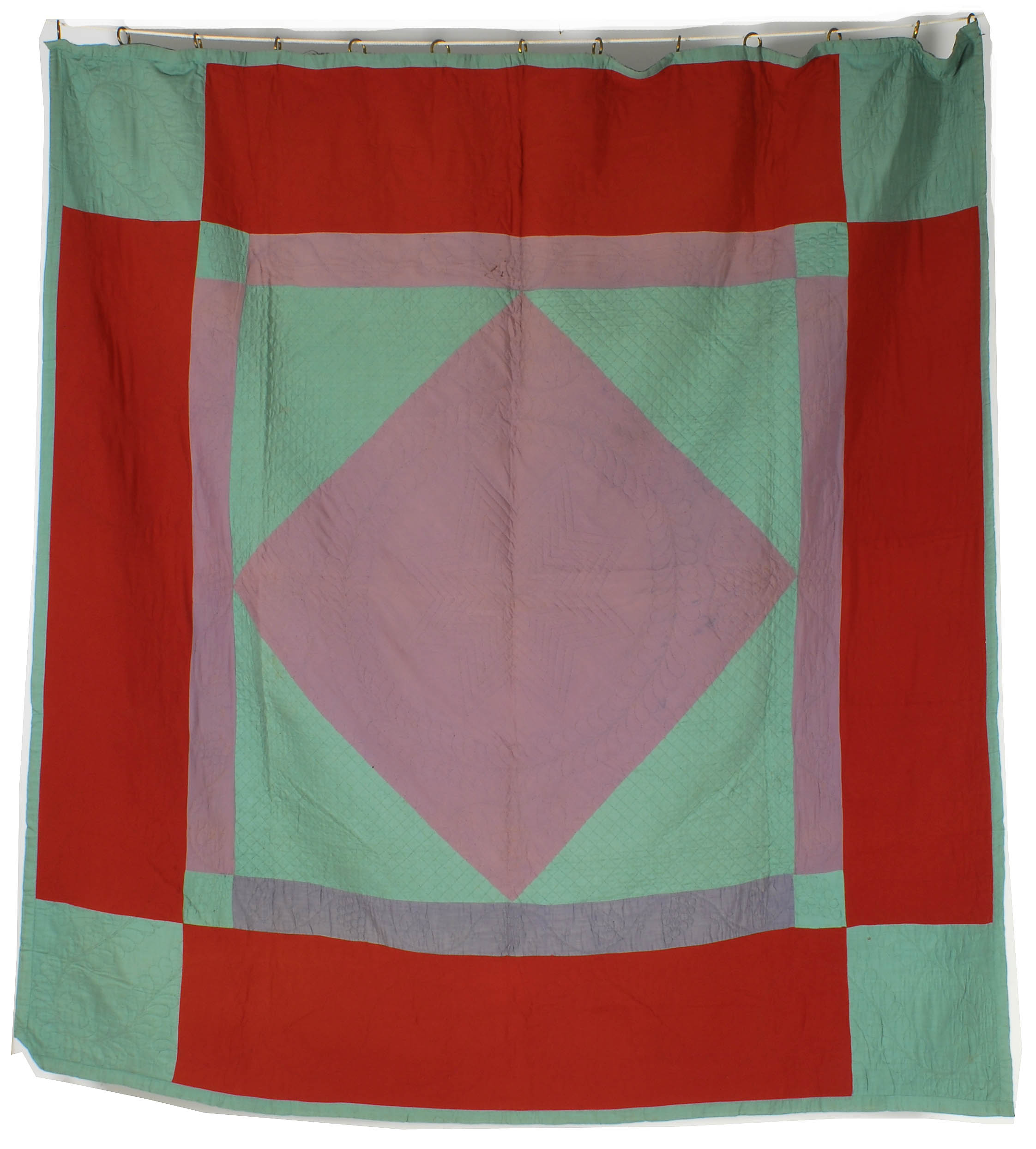 AMISH PIECED QUILTFirst Half of the