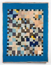 AMISH PIECED SCATTERED GRID PA