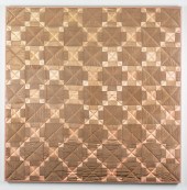 AMISH QUILT, PIERCED PATTERN,