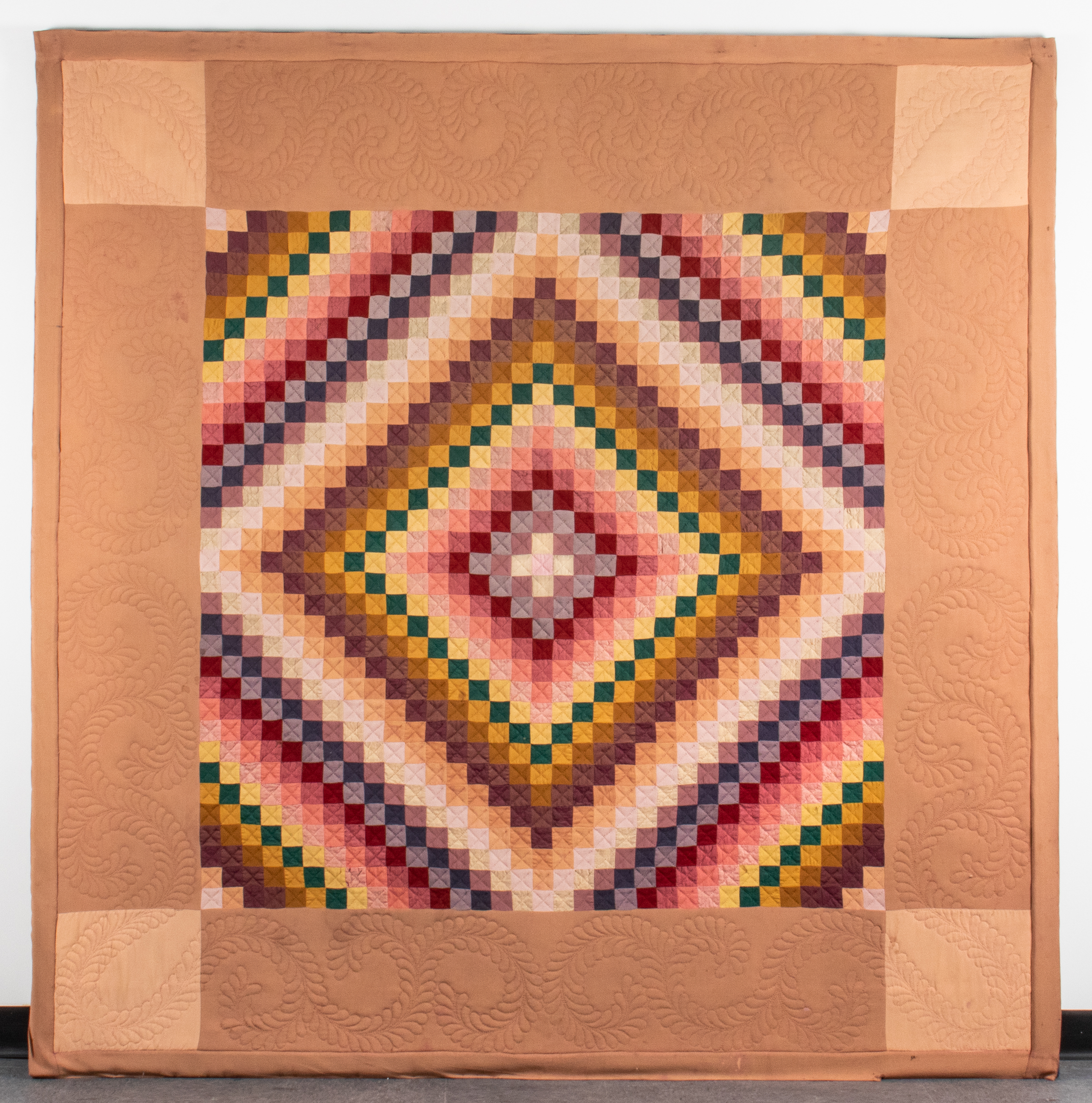AMISH QUILT, "TRIP AROUND THE