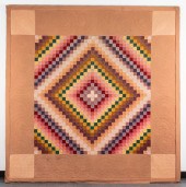 AMISH QUILT, "TRIP AROUND THE