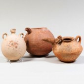 AMLASH POTTERY BIRD-FORM VESSE