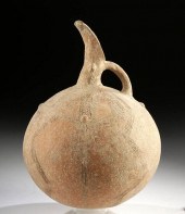 AMLASH TERRACOTTA BEAKED VESSE