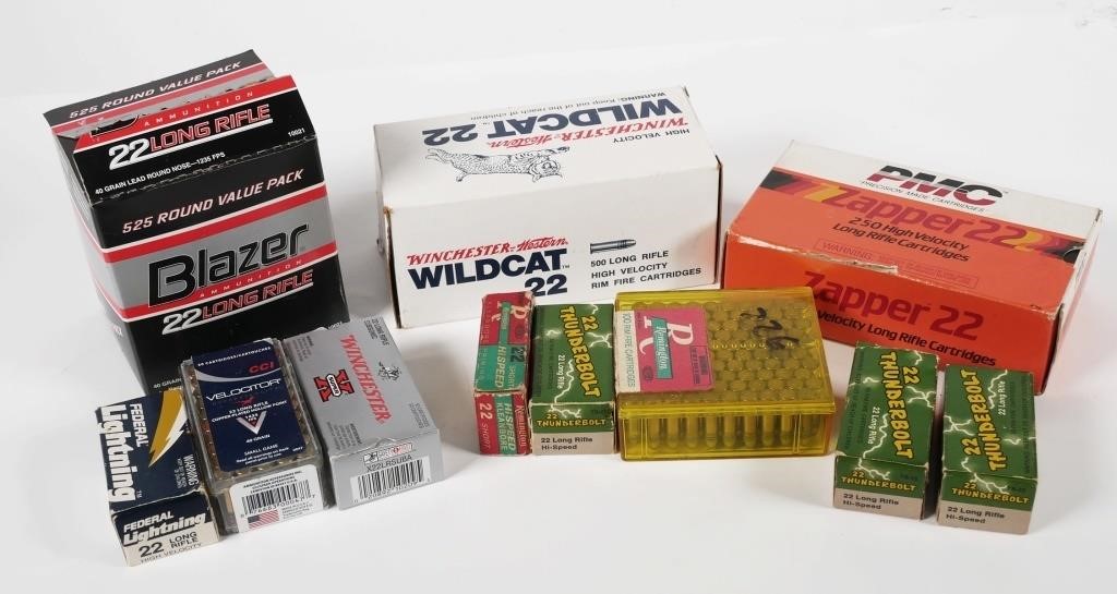 AMMO: (11) BOXES RIFLE PISTOL