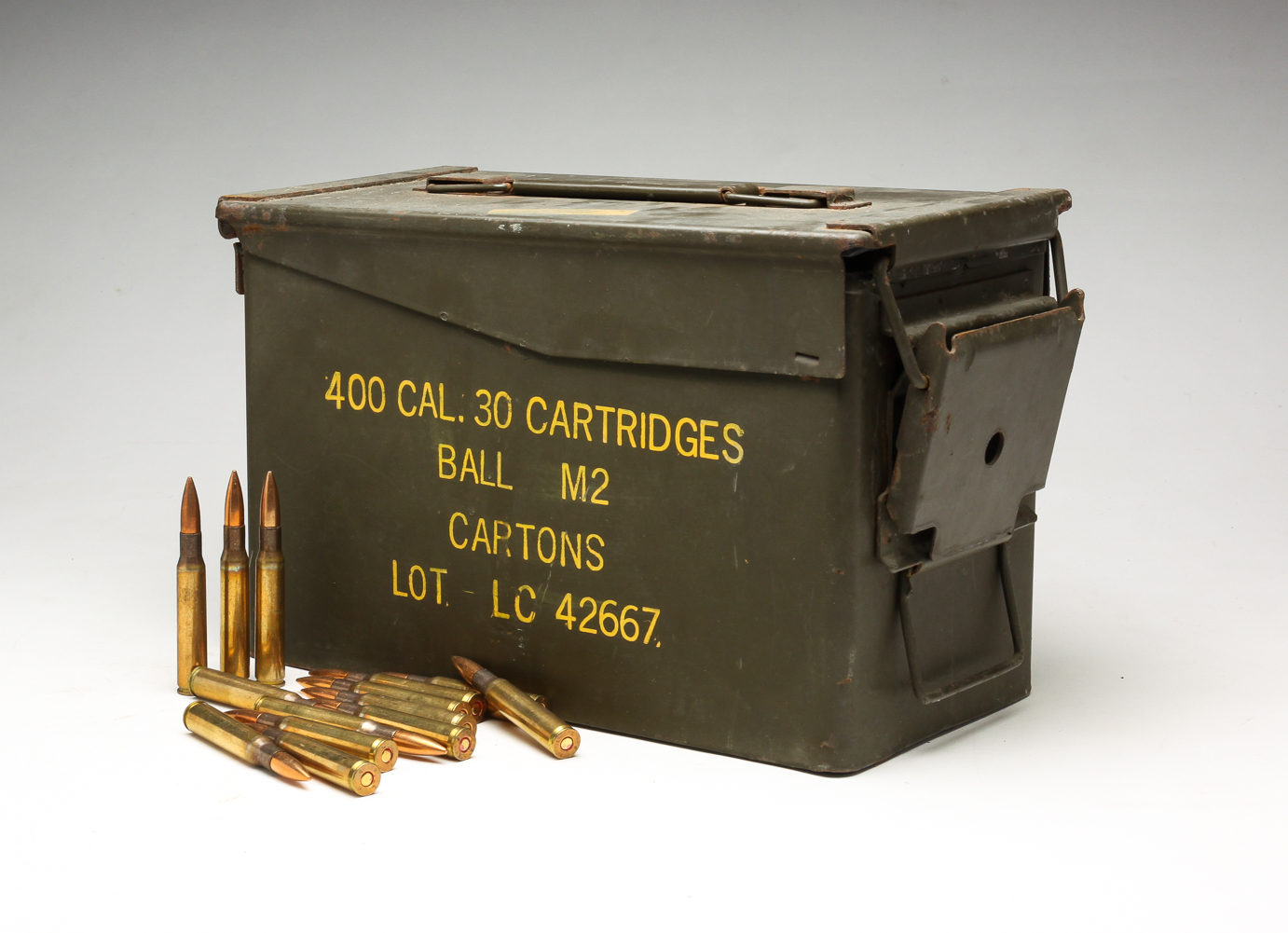 AMMO CAN WITH 374 BALL M2 30-06