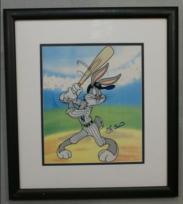 Amnimation cel of Bugs Bunny in a
