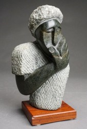 AMOS SUPUNI, CARVED SERPENTINE