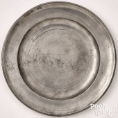 AMOS TREADWAY PEWTER PLATE<br>