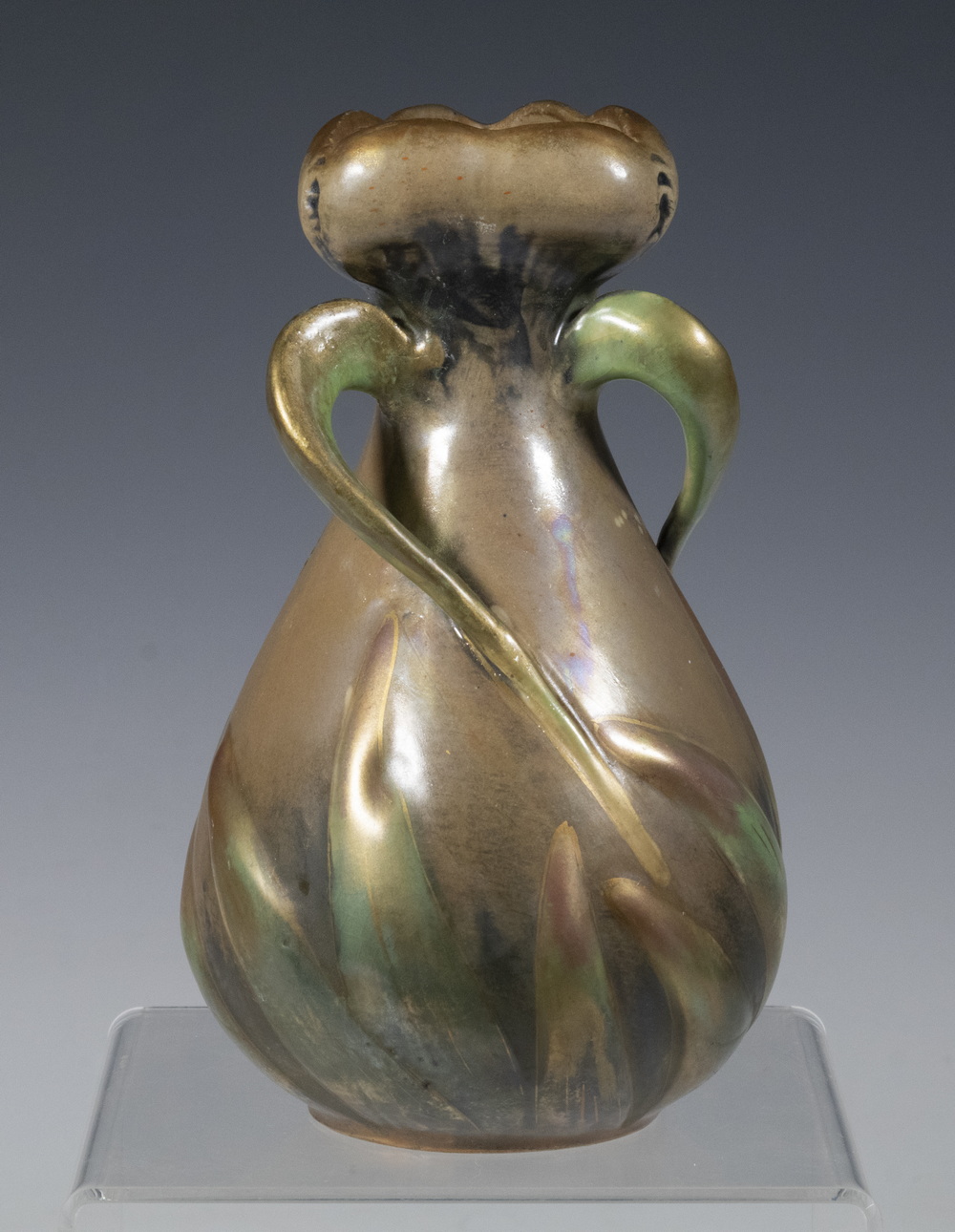 AMPHORA ART POTTERY VASE Bohemian