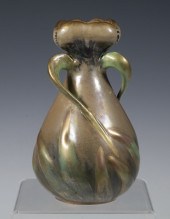 AMPHORA ART POTTERY VASE Bohem