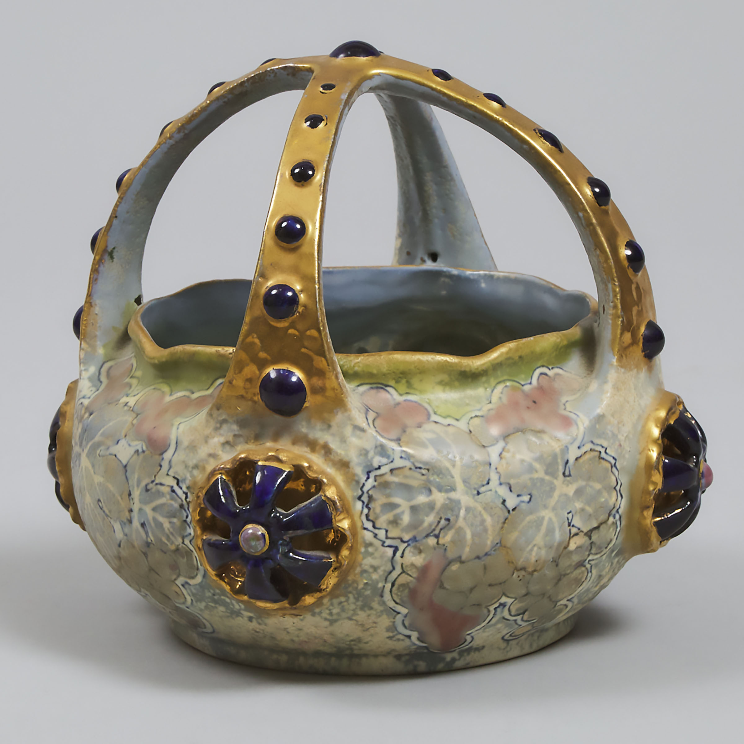 Amphora Basket Vase, c.1900  