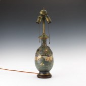 AMPHORA BUTTERFLY AND WEB VASE