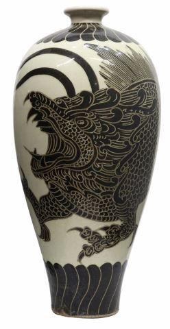 AMPHORA FORM DRAGON DECORATED
