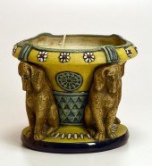 AMPHORA VASE WITH FOUR SEATED
