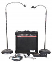 Amplifier, Microphone Stands,