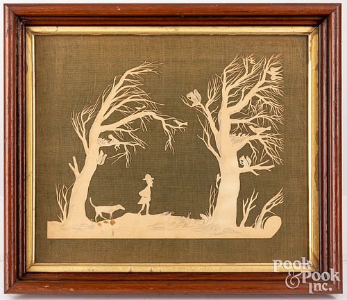 AMUSING CUT PAPER LANDSCAPE, LATE