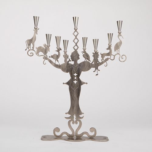 AMY HESS NY ART METAL CANDLE HOLDER