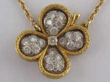 An 18 carat gold diamond set