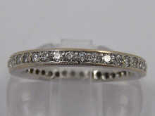 An 18 carat white gold diamond