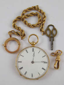An 18 ct gold French lady's 19 th