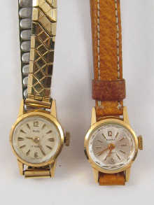 An 18 ct gold lady's wrist watch by