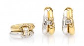 An 18 Karat Gold and Diamond D