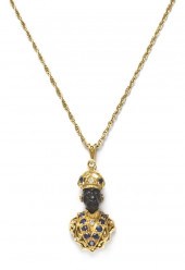 An 18 Karat Gold Sapphire Diam