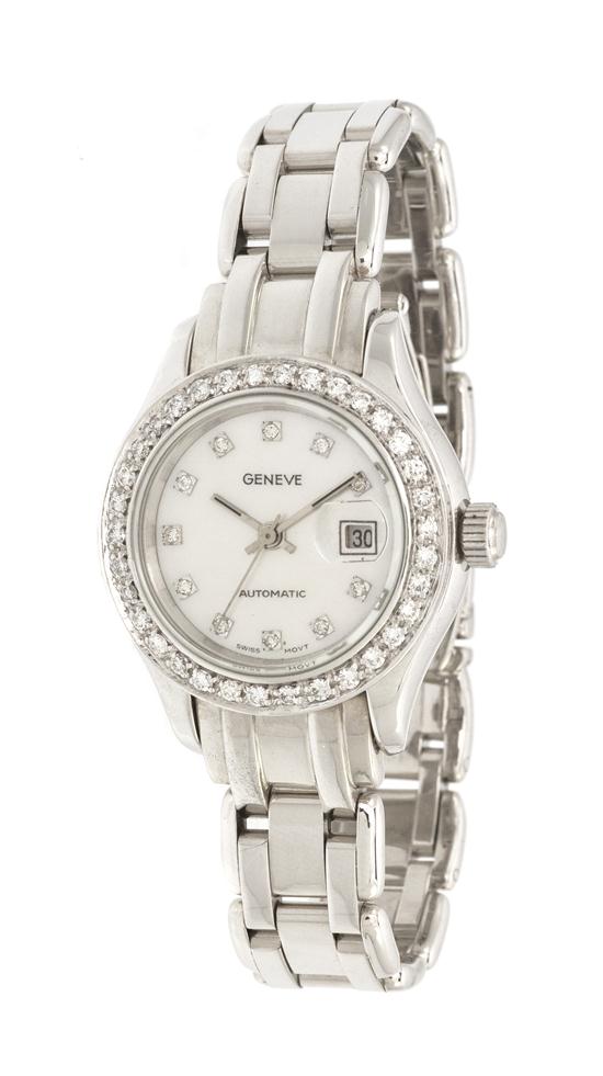 An 18 Karat White Gold and