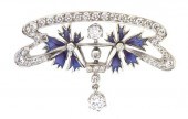 An 18 Karat White Gold Diamond