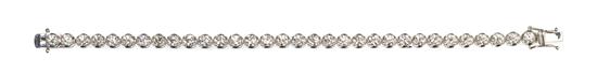 An 18 Karat White Gold and