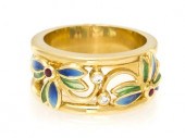 An 18 Karat Yellow Gold Diamon