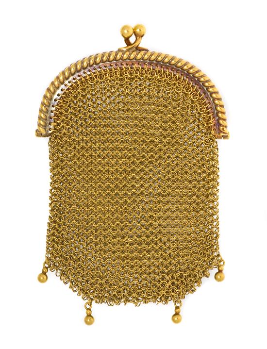*An 18 Karat Yellow Gold Mesh
