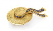 An 18 Karat Yellow Gold and Sa