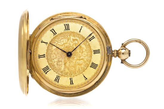 *An 18 Karat Yellow Gold Hunter