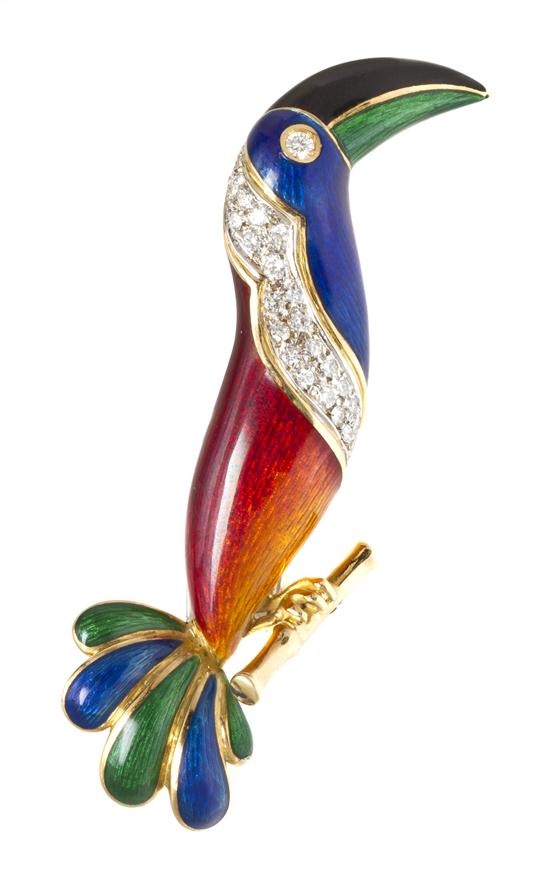 An 18 Karat Yellow Gold