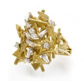 An 18 Karat Yellow Gold and Di