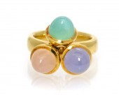 An 18 Karat Yellow Gold and Mu