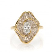 An 18 Karat Yellow Gold and Di