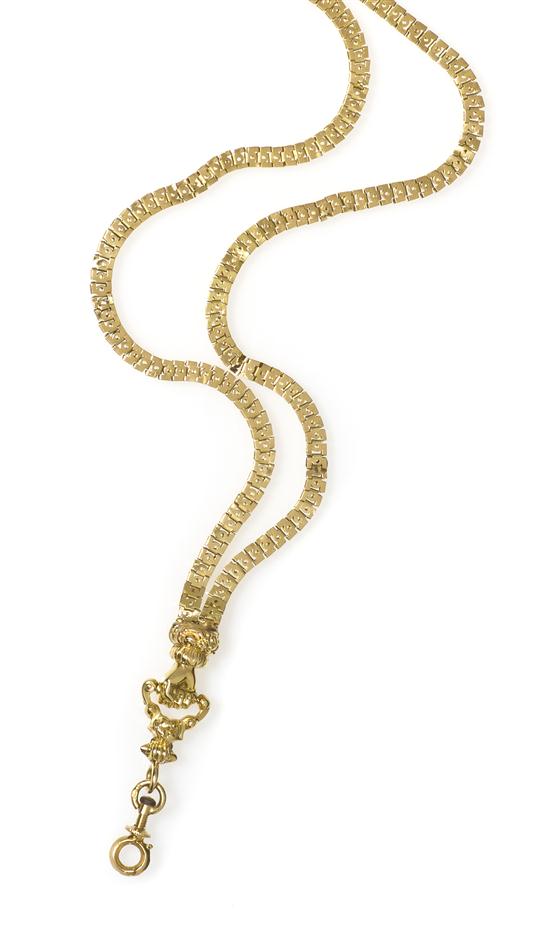 An 18 Karat Yellow Gold Longchain