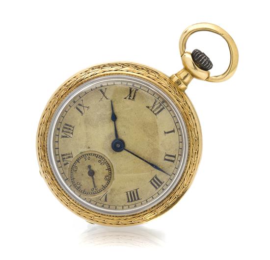 An 18 Karat Yellow Gold and