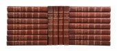 An 18-volume set in half leath