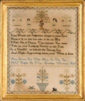AN 1815 CROSS STITCH SAMPLER W