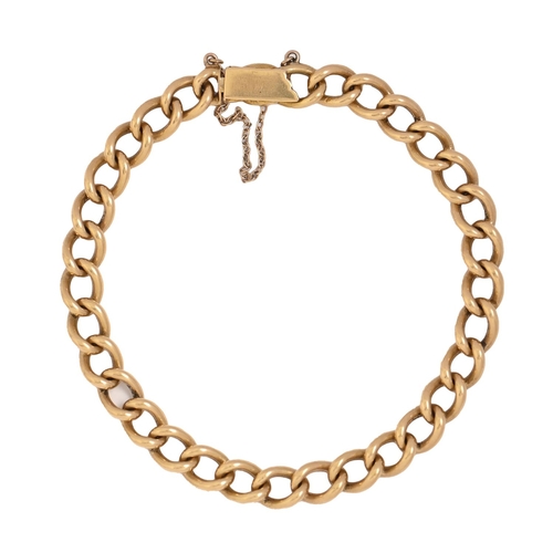 An 18ct gold bracelet, adapted from
