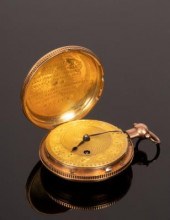 An 18ct gold cased hunter pock